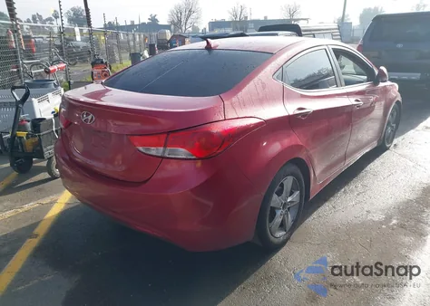 2013 Hyundai Elantra Gls from USA, damaged, VIN KMHDH4AE7DU724662